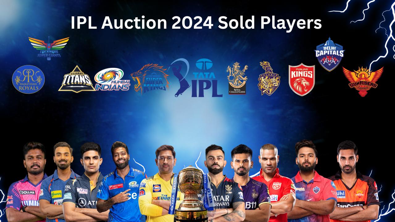 IPL Auction 2024 Sold Players Cricket Ocean