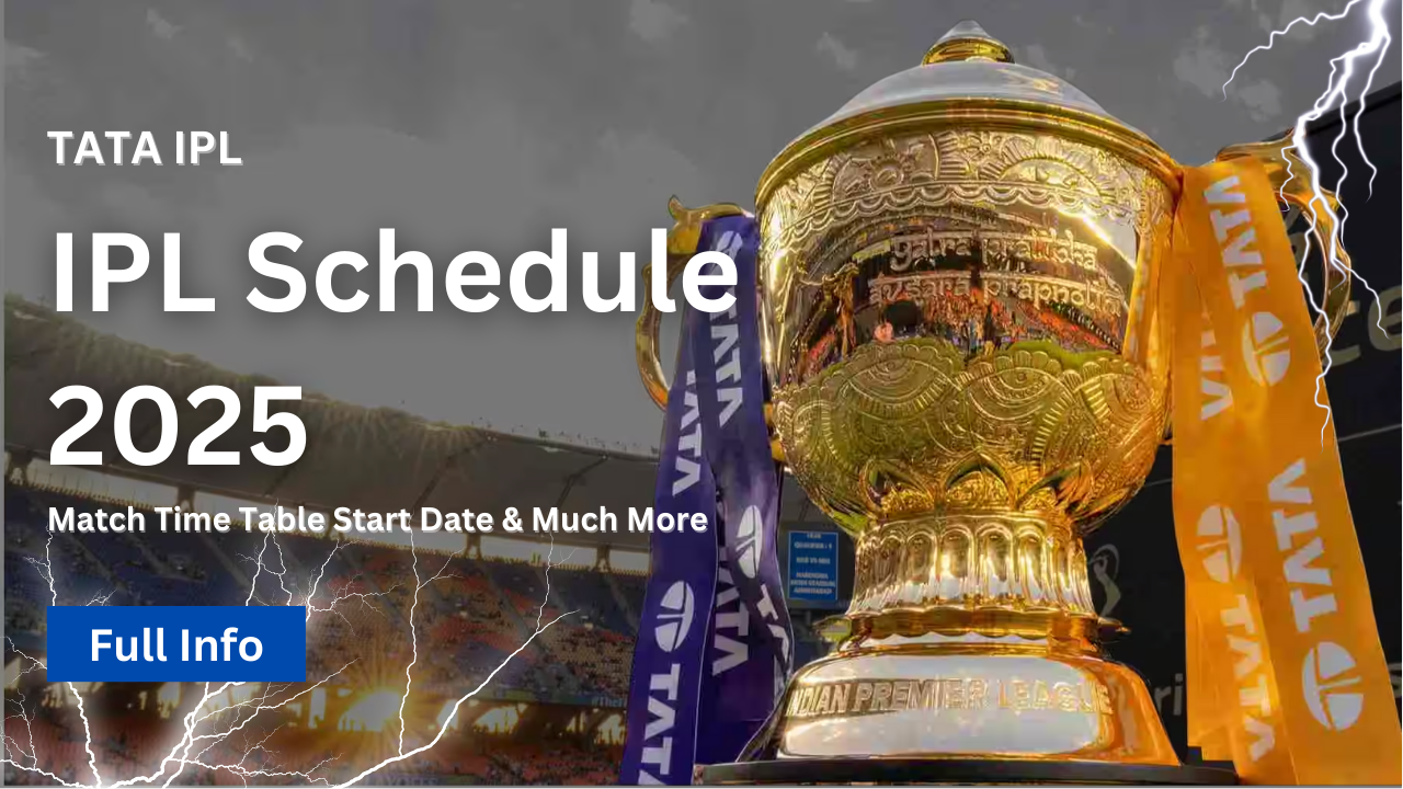 IPL Schedule 2025: Complete Time Table of Matches